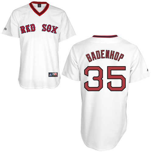 Burke Badenhop #35 Youth Baseball Jersey-Boston Red Sox Authentic Home Alumni Association MLB Jersey